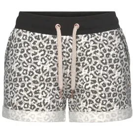 LASCANA Shorts Beige/Schwarz 40/42