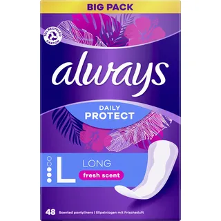 Always Daily Protect Long Slipeinlagen Nicht parfümiert 48 St.