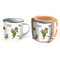 Trötsch Verlag Trötsch Pettersson und Findus Emaille Becher Findus Tasse Geschirr Katze: Kaffeetasse Teetasse Geschenkidee Geschenk Tasse Emaillebecher