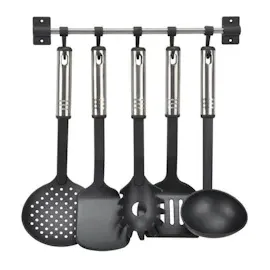 Hi Küchenhelfer-Set 6-tlg. Kunststoff und Edelstahl Schwarz