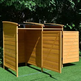 Melko Mülltonnenbox 240 L braun