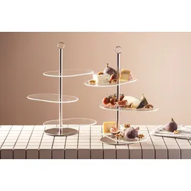 LEONARDO Etagere Cena asymetrisch 3-tlg. - silber