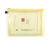 FolderSys Reißverschlussbeutel gelb 0,15 mm, 10 St.