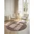 ELLE DECORATION Prisma, braun Beige, H:5mm Ø:200cm, Baumwolle, Polyester, Teppiche, Teppich, Glanz-Effekt, Karo Design, Kachel-Optik, Wohnzimmer, Schlafzimmer,Flur