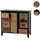 Mendler Apothekerkommode HWC-O63 Schrank 80x91x40cm Schwarz
