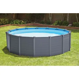 Intex Graphite Panel Pool Set 478 x 124 cm inkl. Sandfilteranlage 26384
