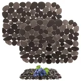 2 Stück Spülbecken Einlage Matte, 30 * 40 cm Spülbeckeneinlage, PVC Spülmatte für Spülbecken, Einlage für Spülbecken, Zuschneidbare Abtropfmatte, Matte Spüle Küche für Gegen Kratzer im Spülbecken