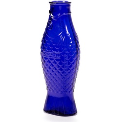Karaffe Fish & Fish Serax Glas kobaltblau weiß, Designer Paola Navone, 29x10.5x7.5 cm