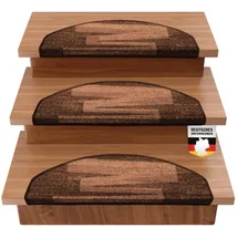 Karat Stufenmatte Via Veneto Braun Halbrund - Braun