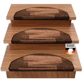 Karat Stufenmatte Via Veneto Braun Halbrund - Braun