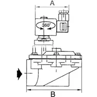 Riegler Impulsmembranventil, NC, 230 V, 50-60 Hz int. Vorsteuerung,