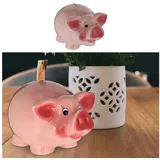 Cepewa Sparschwein XXL Einwurfschlitz | B25xH14,5xT16cm Dolomit rosa | Spardose Geldgeschenk
