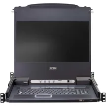 ATEN CL5708M CH KVM-Switch 8-Port 17"-LCD Single Rail (PS/2-USB VGA) CH-Layout