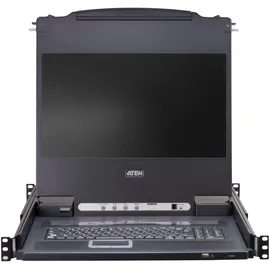 ATEN CL5708M CH KVM-Switch 8-Port 17"-LCD Single Rail (PS/2-USB VGA) CH-Layout