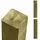 Plus Zaunpfosten 9 x 9 x 238 cm Natur/Holz
