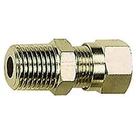 Riegler Gerade Einschraubverschraubung R 1/2 a., Rohr-Außen-Ã ̃15, MS vern.