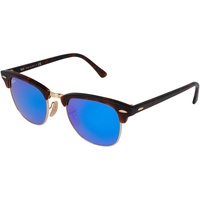 Ray Ban Clubmaster RB3016 114517 49-21 matte tortoise/blue