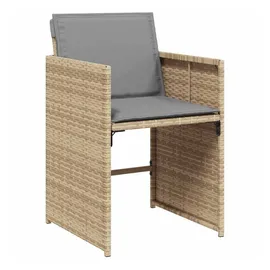 vidaXL Gartenstuhl 56 x 68 x 27,5 cm beige 4 St.