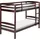 Beliani Hochbett Regat 90 x 200 cm Kiefer dunkelbraun