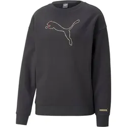 PUMA Damen Sweatshirt Better Crew FL, PHANTOM BLACK, M