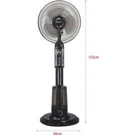 [in.tec] Ninove 40 cm Standventilator Schwarz