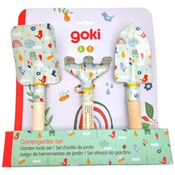 goki Spielzeug-Gartenset sommerliches Gartengeräte-Set von Goki