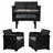 Relaxdays Set 4-tlg. Schwarz/Grau