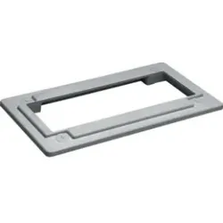 Hager FZ420 Leitungseinführung, für U84LU, Adapter zum verbinden an FT Schrank.Flanschplatte für Kabelanschlusskasten und als Verbindung zu
