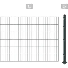 Arvotec Einstabmattenzaun 2 m x 120 cm grau/Kunststoff