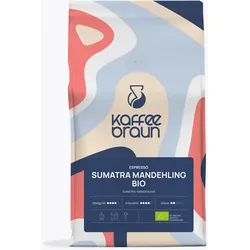 Kaffee Braun Espresso Sumatra Bio 500g