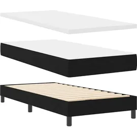vidaXL Boxspringbett 90 x 200 cm Schwarz