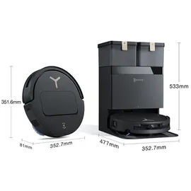 Ecovacs DEEBOT T50 PRO Omni Gen3 Schwarz + 2 Wischpads + 3 Filter + 3 Staubbeutel