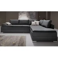 Ecksofa INOSIGN "Night & Day L-Form, B: 324 cm", grau (hellgrau), B:324cm H:95cm T:218cm, Struktur ( 100% Polyester);Luxus-Microfaser (100% Polyester), Sofas, Ecksofa, mit Bettfunktion, Bettkasten & 3 Zierkissen, Boxspringbett 180x200 cm, Topseller