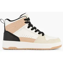 Hoher Sneaker - Damen - weiß