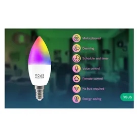 Nous Smart Light Lampe 5 W E14 RGB