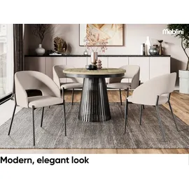 meblini Ø 100 cm braun