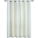 vidaXL Verdunkelungsvorhang Ösen 290 x 245 cm samt creme