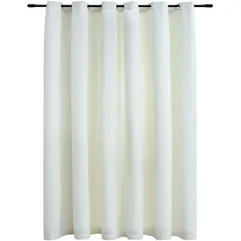 vidaXL Verdunkelungsvorhang Ösen 290 x 245 cm samt creme