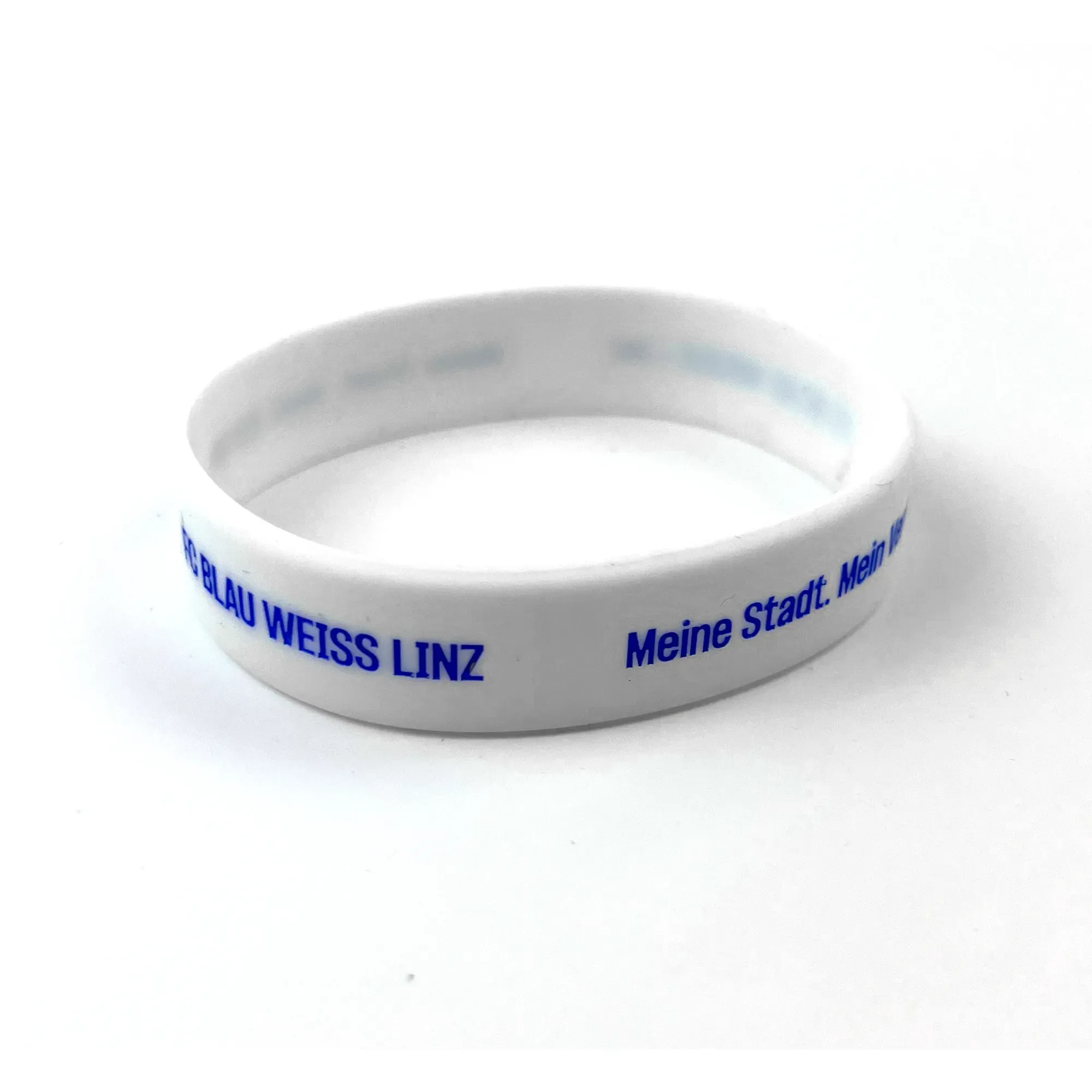 FC Blau-Weiß Linz Silikonarmband Weiß - weiß / ONE SIZE