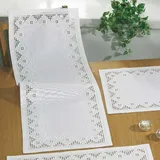 Permin Hardanger Tischläufer Stickpackung Hardanger Zählmuster, Multifarbig