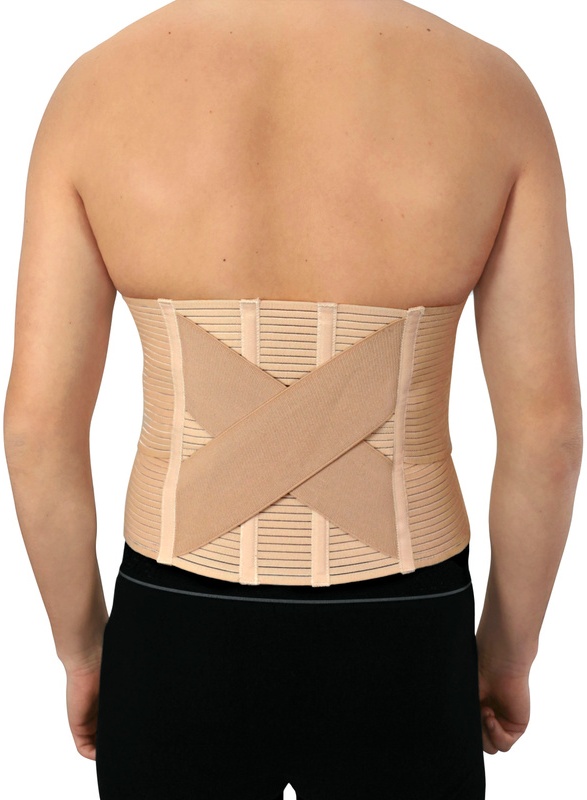 Orthopädischer Bauch- Und Rückenstützgürtel  Hautfarben (Größe 2: Bis 125 Cm Umfang)