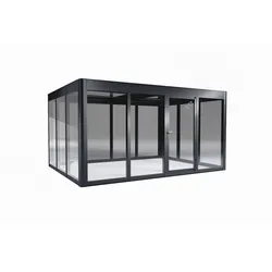 SunElements Design Gewächshaus SunGarden Modern mit Photovoltaik-Option Modern 4.3 anthrazit-metallic, Wand/Dach: 6mm Acrylglas