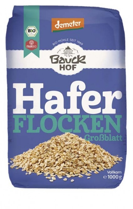 Bauckhof Haferflocken Großblatt 1kg bio