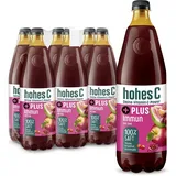 hohes C PLUS Immun (6 x 1l), 100% Saft, Traube, Granatapfel, Grapefruit, Vitamin C, PLUS an Zink, ohne Zuckerzusatz, vegan