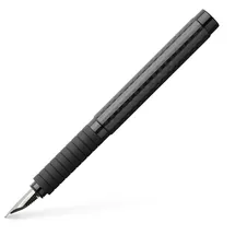 Faber-Castell 148820 - Füllfederhalter Basic Black Carbon, M, Schwarz,