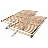 Sleeptex Lattenrostset, Holz, Birke, Schichtholz, 5-Zonen, 180x200 cm, Federholzleisten verleimt, Mittelgurt, individuelle Liegehärteeinstellung, nicht verstellbar, Schlafzimmer, Lattenroste, Lattenrost starr