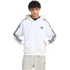 adidas Essentials 3-Streifen Kapuzenjacke Herren Weiß/Schwarz XL