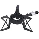 Melko Hockerkocher 3 Bein Gaskocher 6,5kw Gasbrenner Campingkocher Gusseisen Stahl Gasherdplatte - Melko