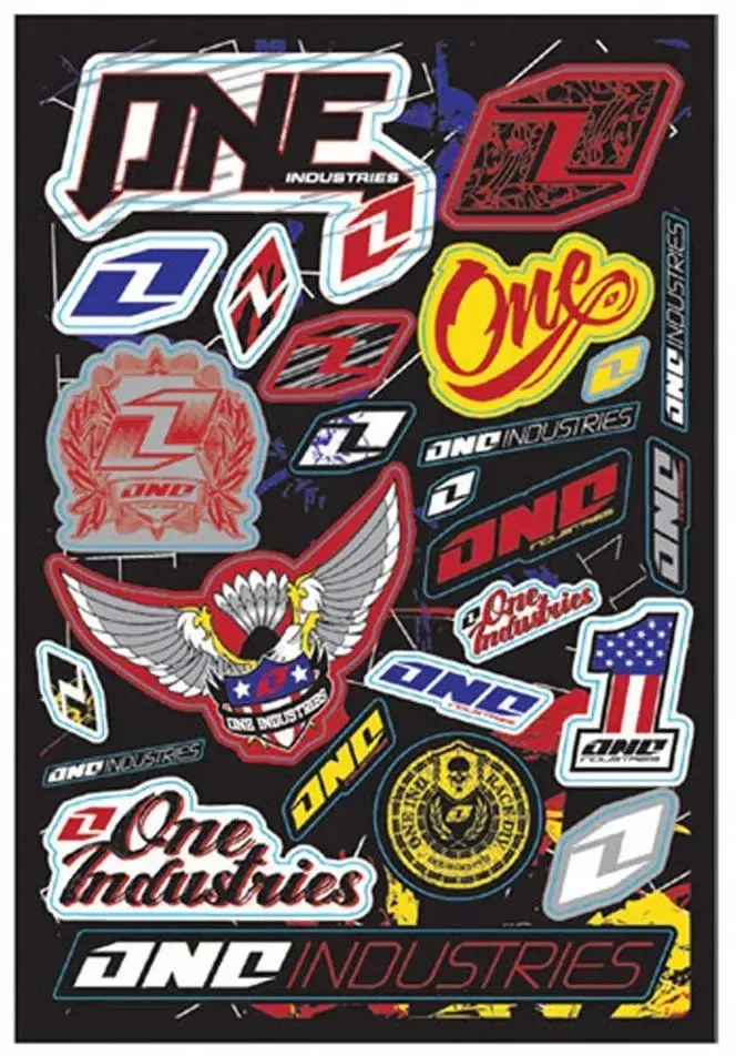 One Industries Logo Abziehbilderbogen - Multicolor - One Size