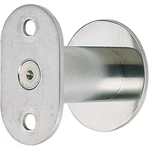 KWS Handlaufträger flach, Wandabstand 50 - 65 mm, silber eloxiert